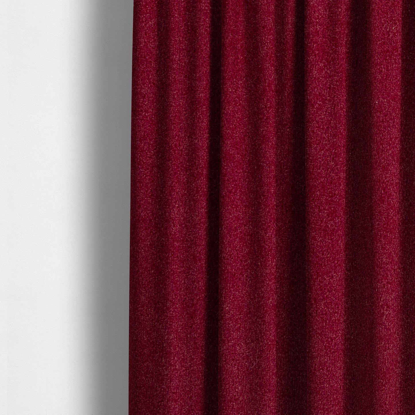 Peru Moleskin Plain Velvet Water Repellent Treated Material Ruby Red Colour Upholstery Fabric CTR-1739 - Made To Measure Curtains