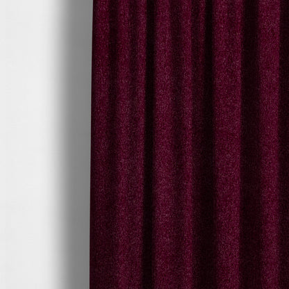 Peru Moleskin Plain Velvet Water Repellent Treated Material Plum Purple Colour Upholstery Fabric CTR-1740 - Made To Measure Curtains