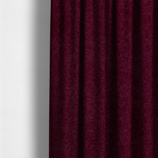 Peru Moleskin Plain Velvet Water Repellent Treated Material Plum Purple Colour Upholstery Fabric CTR-1740 - Made To Measure Curtains