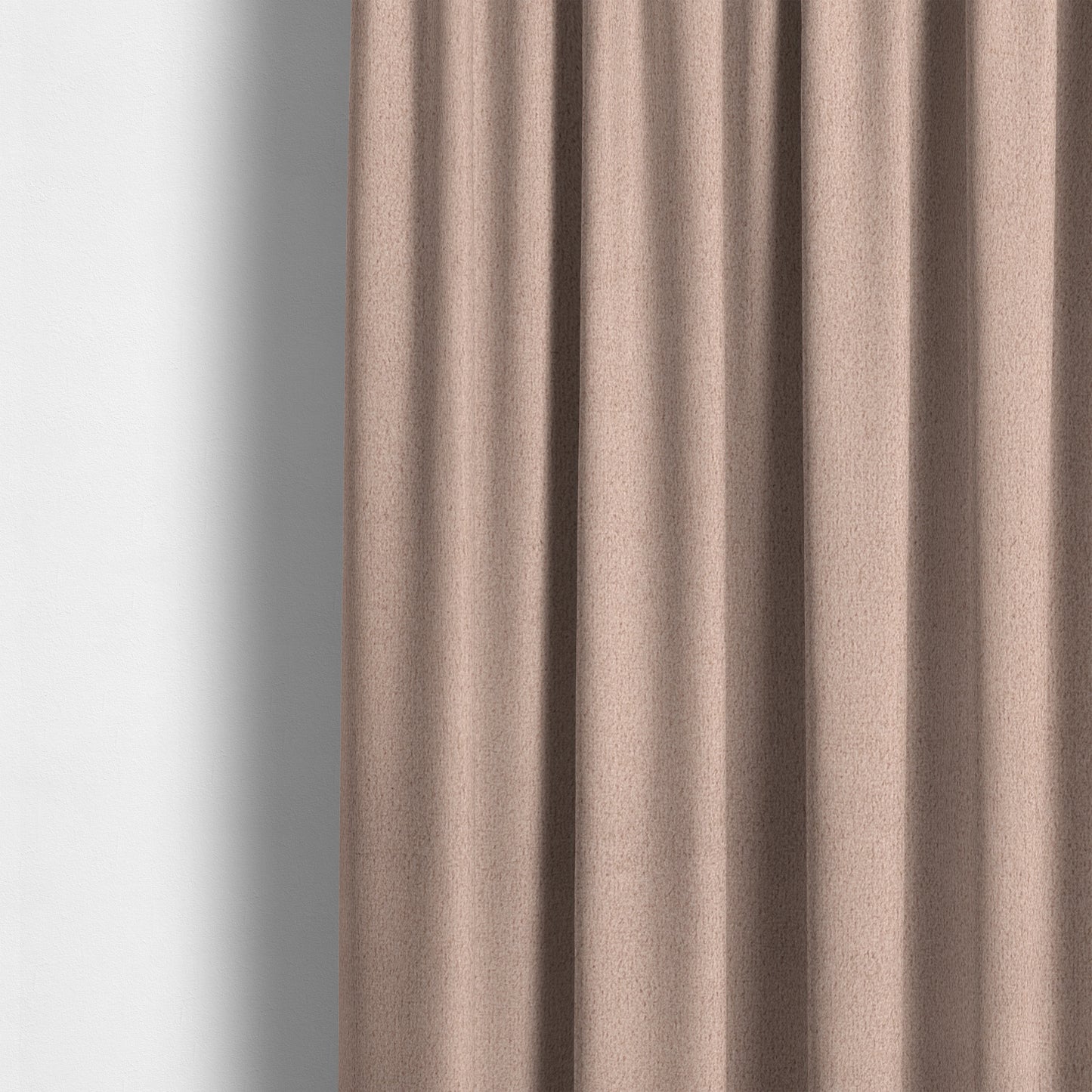 Peru Moleskin Plain Velvet Water Repellent Treated Material Blush Pink Colour Upholstery Fabric CTR-1742 - Made To Measure Curtains