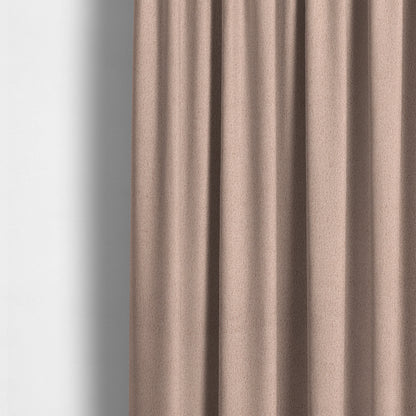 Peru Moleskin Plain Velvet Water Repellent Treated Material Blush Pink Colour Upholstery Fabric CTR-1742 - Made To Measure Curtains