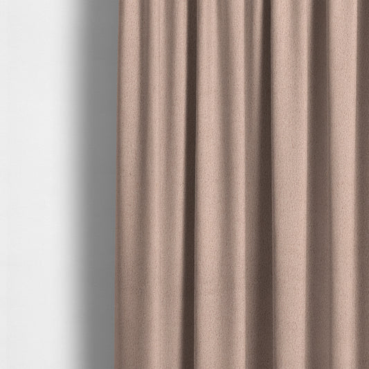 Peru Moleskin Plain Velvet Water Repellent Treated Material Blush Pink Colour Upholstery Fabric CTR-1742 - Made To Measure Curtains