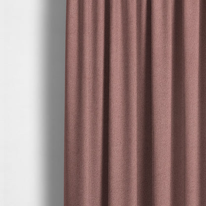 Peru Moleskin Plain Velvet Water Repellent Treated Material Rouge Pink Colour Upholstery Fabric CTR-1743 - Made To Measure Curtains