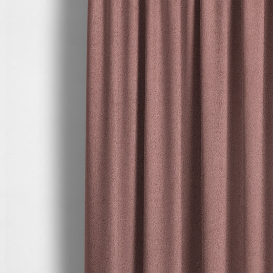 Peru Moleskin Plain Velvet Water Repellent Treated Material Rouge Pink Colour Upholstery Fabric CTR-1743 - Made To Measure Curtains