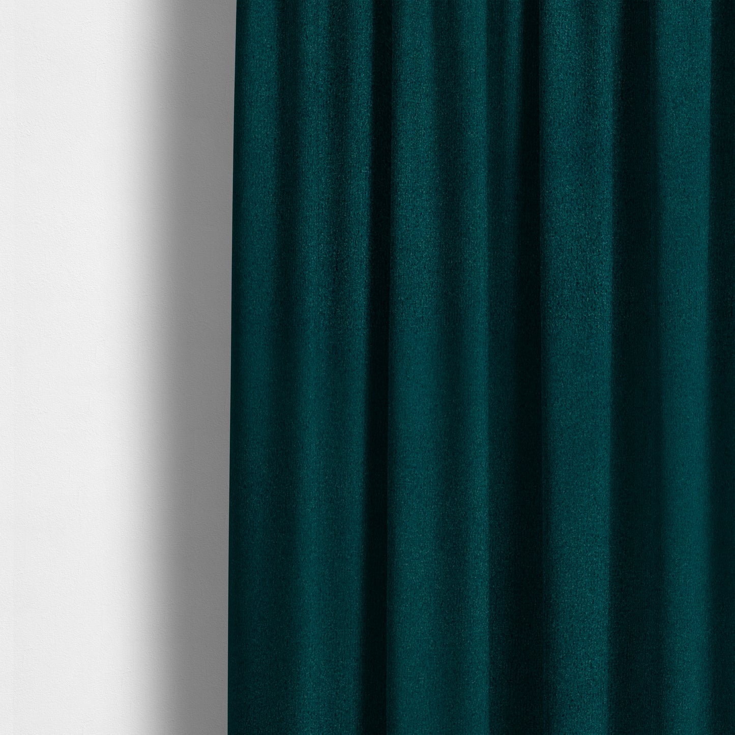 Peru Moleskin Plain Velvet Water Repellent Treated Material Peacock Blue Colour Upholstery Fabric CTR-1746 - Made To Measure Curtains