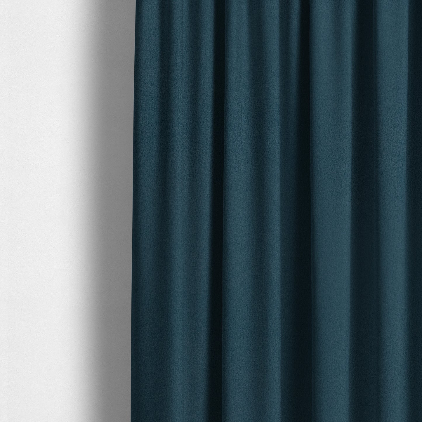 Peru Moleskin Plain Velvet Water Repellent Treated Material Denim Blue Colour Upholstery Fabric CTR-1748 - Made To Measure Curtains