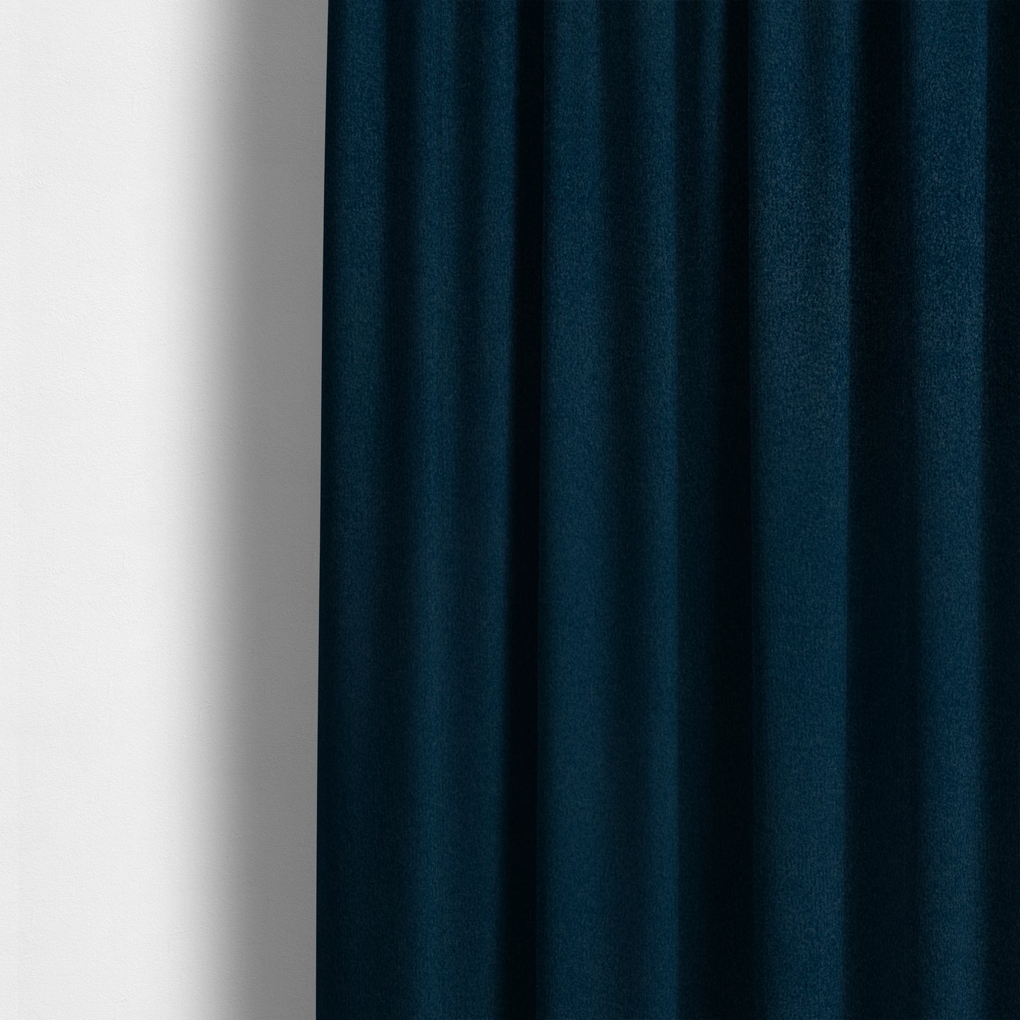 Peru Moleskin Plain Velvet Water Repellent Treated Material Navy Blue Colour Upholstery Fabric CTR-1749 - Made To Measure Curtains