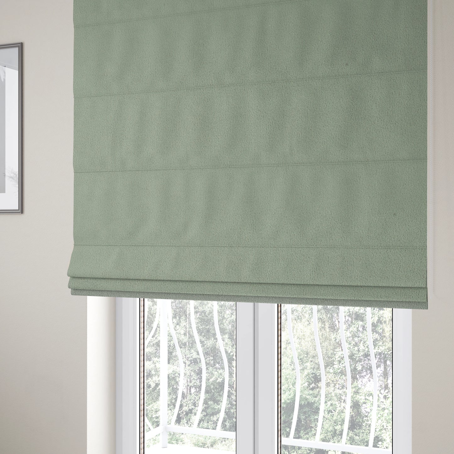 Peru Moleskin Plain Velvet Water Repellent Treated Material Flint Grey Colour Upholstery Fabric CTR-1750 - Roman Blinds