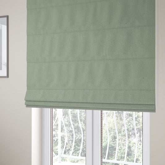 Peru Moleskin Plain Velvet Water Repellent Treated Material Flint Grey Colour Upholstery Fabric CTR-1750 - Roman Blinds