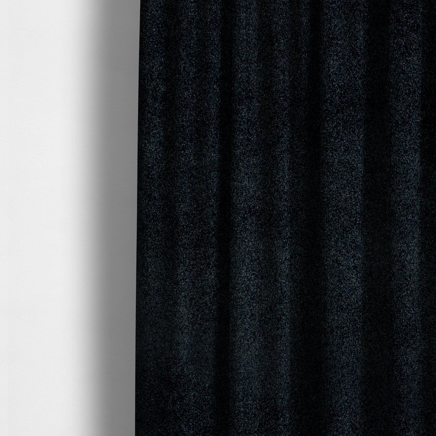 Peru Moleskin Plain Velvet Water Repellent Treated Material Black Colour Upholstery Fabric CTR-1753 - Made To Measure Curtains