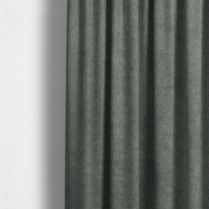 Trafalgar Velvet Clean Easy Grey Upholstery Fabric CTR-1773 - Made To Measure Curtains