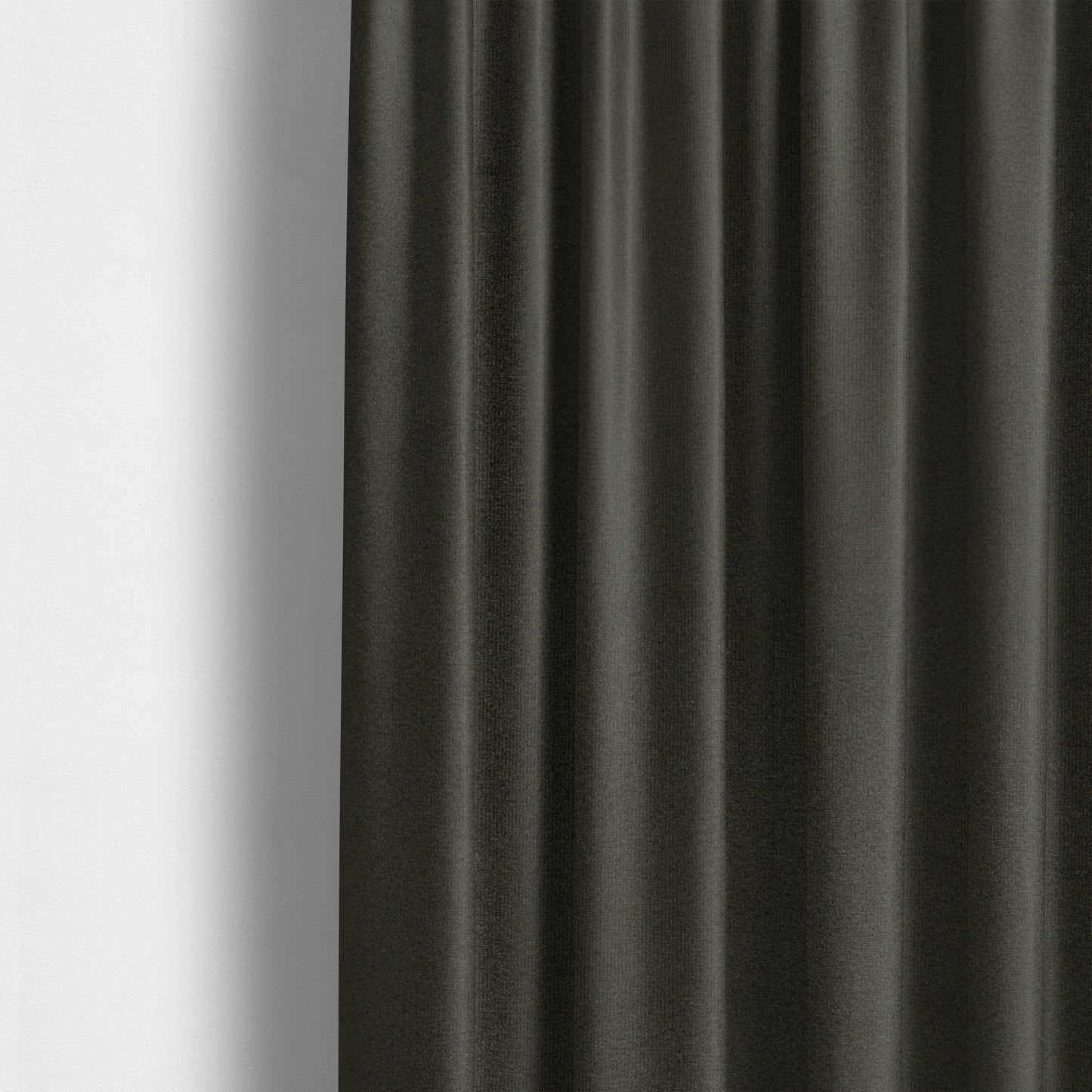 Norfolk Soft Velour Material Coco Brown Colour Upholstery Fabric CTR-1779 - Made To Measure Curtains