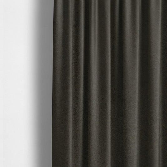 Norfolk Soft Velour Material Coco Brown Colour Upholstery Fabric CTR-1779 - Made To Measure Curtains