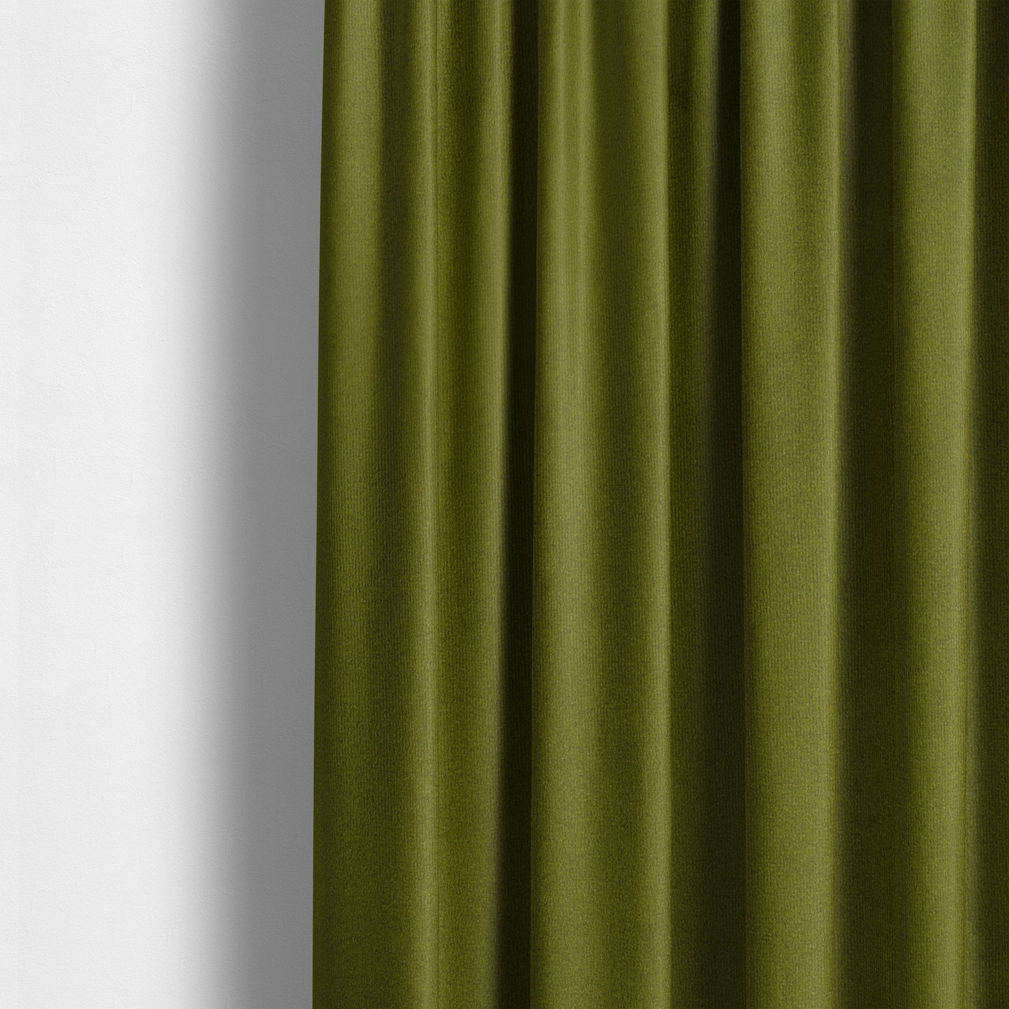 Norfolk Soft Velour Material Green Colour Upholstery Fabric CTR-1780 - Made To Measure Curtains