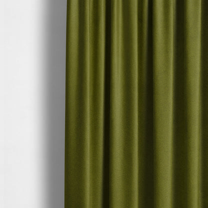 Norfolk Soft Velour Material Green Colour Upholstery Fabric CTR-1780 - Made To Measure Curtains