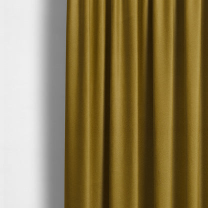 Norfolk Soft Velour Material Yellow Colour Upholstery Fabric CTR-1781 - Made To Measure Curtains