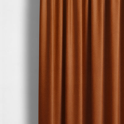 Norfolk Soft Velour Material Orange Colour Upholstery Fabric CTR-1782 - Made To Measure Curtains