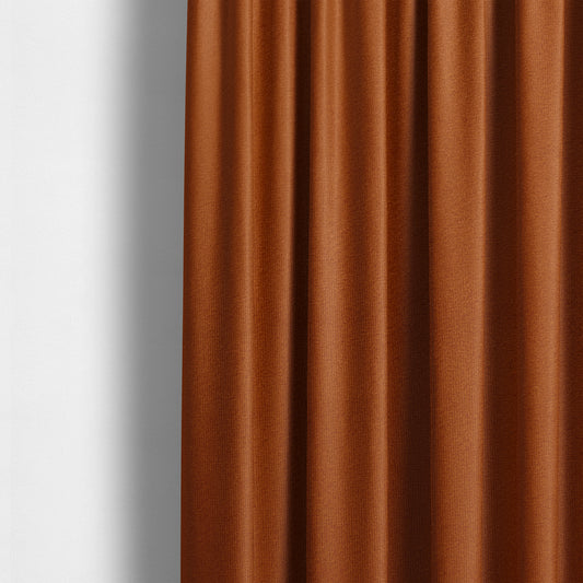 Norfolk Soft Velour Material Orange Colour Upholstery Fabric CTR-1782 - Made To Measure Curtains