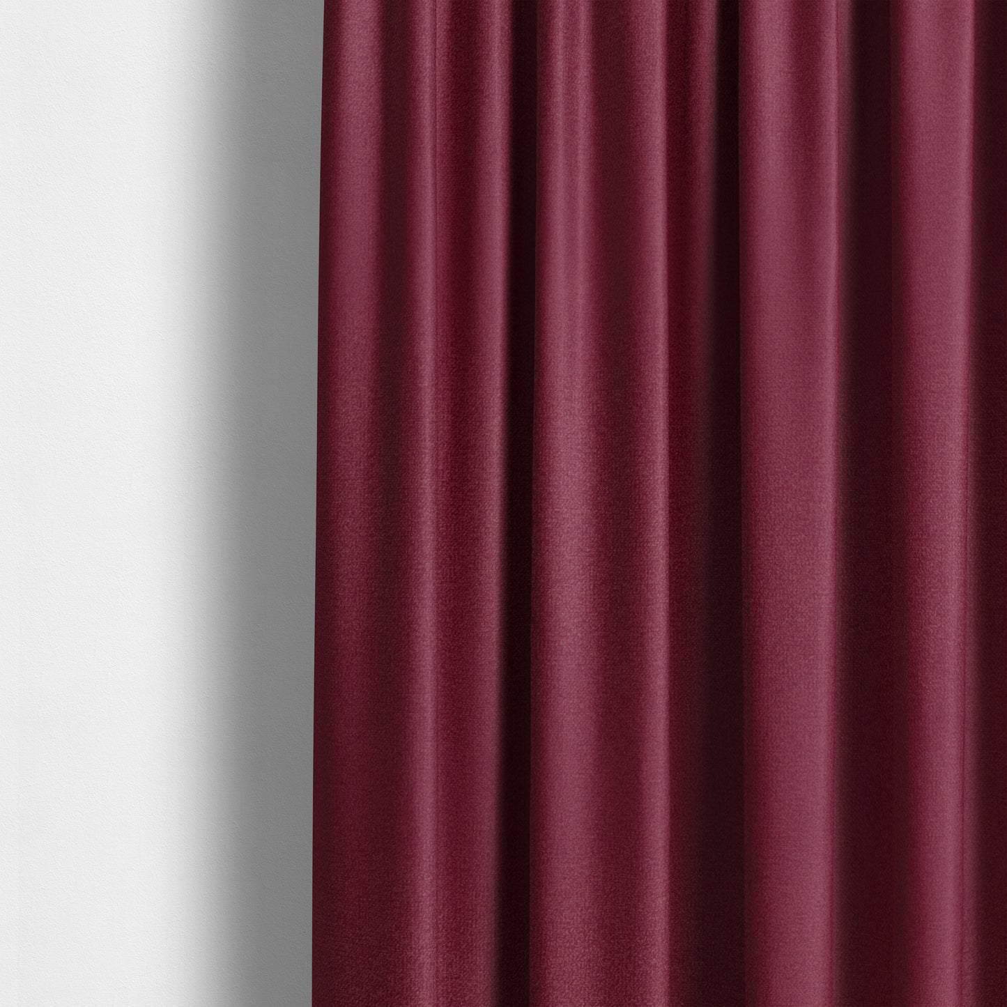 Norfolk Soft Velour Material Red Colour Upholstery Fabric CTR-1783 - Made To Measure Curtains