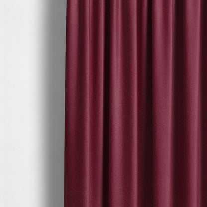 Norfolk Soft Velour Material Red Colour Upholstery Fabric CTR-1783 - Made To Measure Curtains