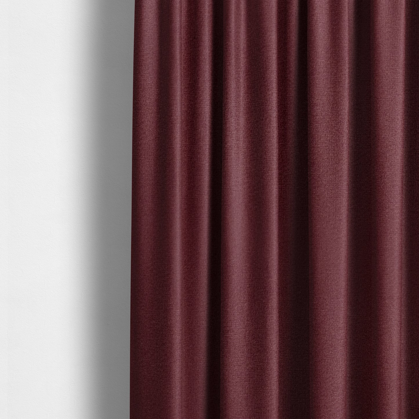 Norfolk Soft Velour Material Burgundy Colour Upholstery Fabric CTR-1784 - Made To Measure Curtains