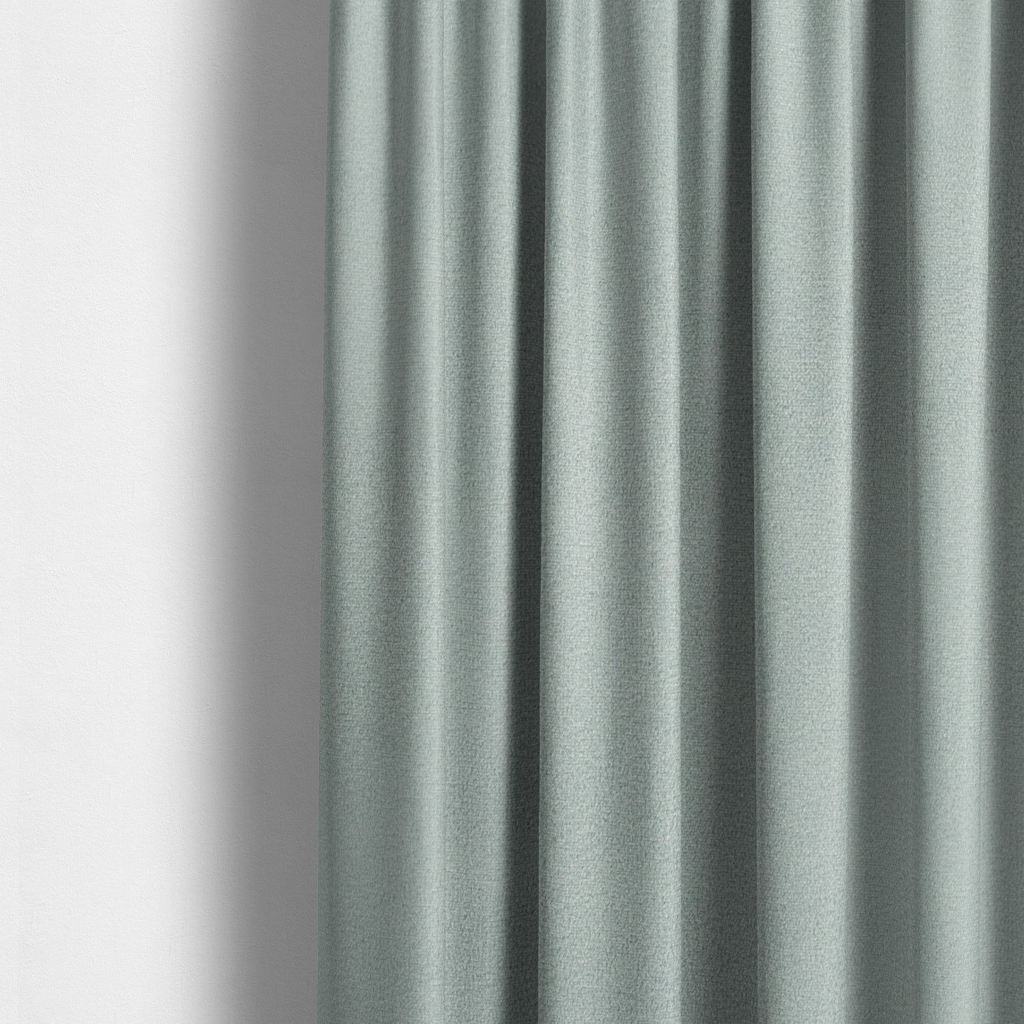 Norfolk Soft Velour Material Silver Colour Upholstery Fabric CTR-1786 - Made To Measure Curtains