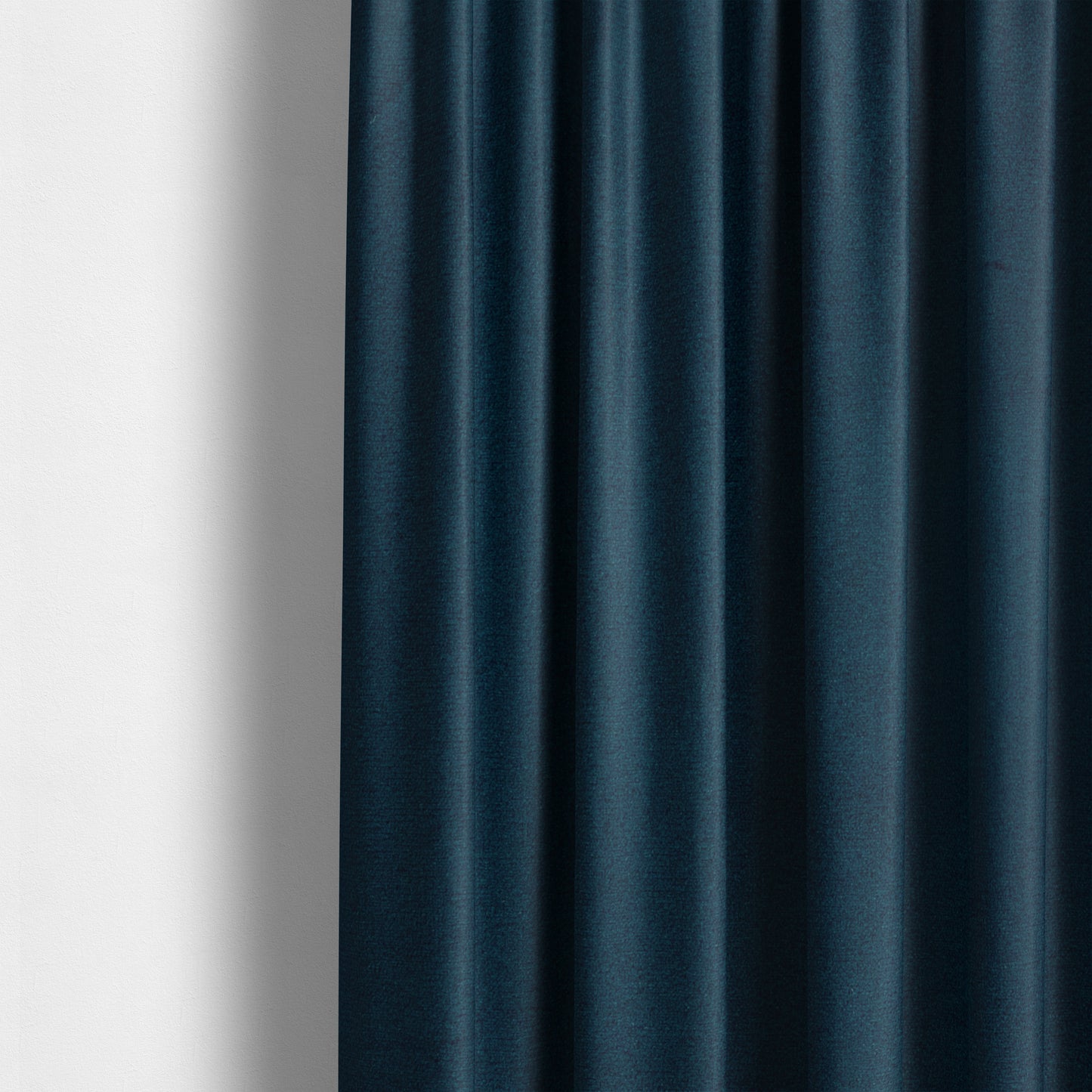 Norfolk Soft Velour Material Navy Blue Colour Upholstery Fabric CTR-1787 - Made To Measure Curtains