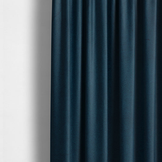 Norfolk Soft Velour Material Navy Blue Colour Upholstery Fabric CTR-1787 - Made To Measure Curtains