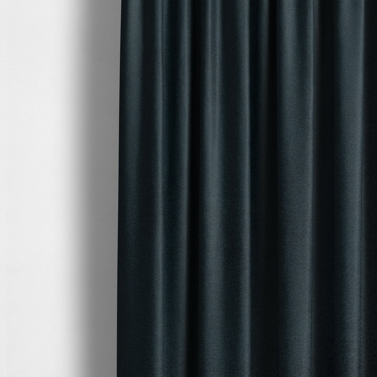 Norfolk Soft Velour Material Midnight Blue Colour Upholstery Fabric CTR-1788 - Made To Measure Curtains