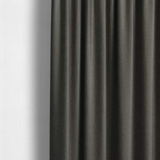 Norfolk Soft Velour Material Pebble Grey Colour Upholstery Fabric CTR-1789 - Made To Measure Curtains