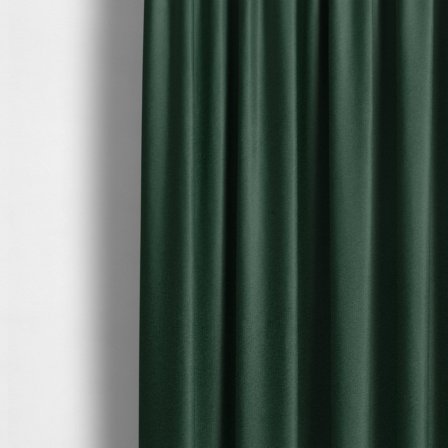 Norfolk Soft Velour Material Pine Green Colour Upholstery Fabric CTR-1790 - Made To Measure Curtains