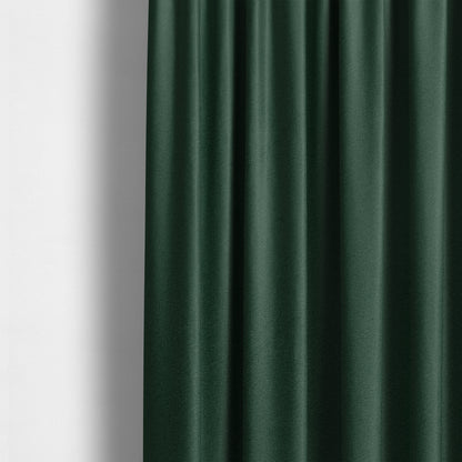 Norfolk Soft Velour Material Pine Green Colour Upholstery Fabric CTR-1790 - Made To Measure Curtains