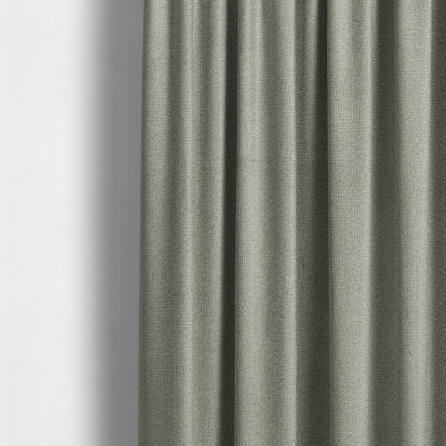 Norfolk Soft Velour Material Fossil Grey Colour Upholstery Fabric CTR-1793 - Made To Measure Curtains