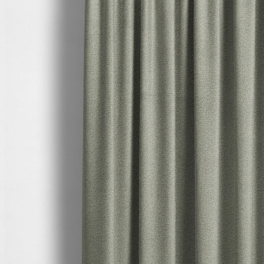 Norfolk Soft Velour Material Fossil Grey Colour Upholstery Fabric CTR-1793 - Made To Measure Curtains