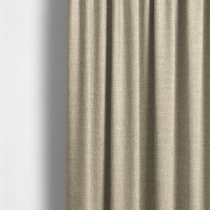 Barbados Plain Velvet Water Repellent Beige Upholstery Fabric CTR-1801 - Made To Measure Curtains