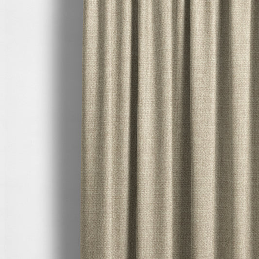 Barbados Plain Velvet Water Repellent Beige Upholstery Fabric CTR-1801 - Made To Measure Curtains