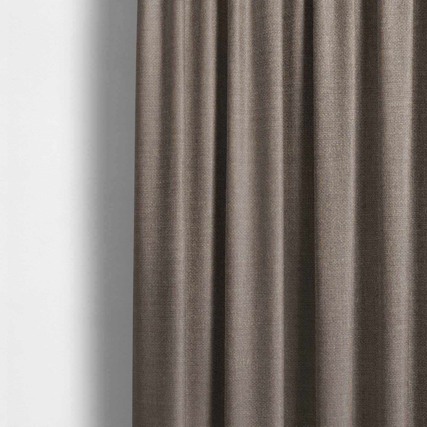 Barbados Plain Velvet Water Repellent Brown Upholstery Fabric CTR-1802 - Made To Measure Curtains