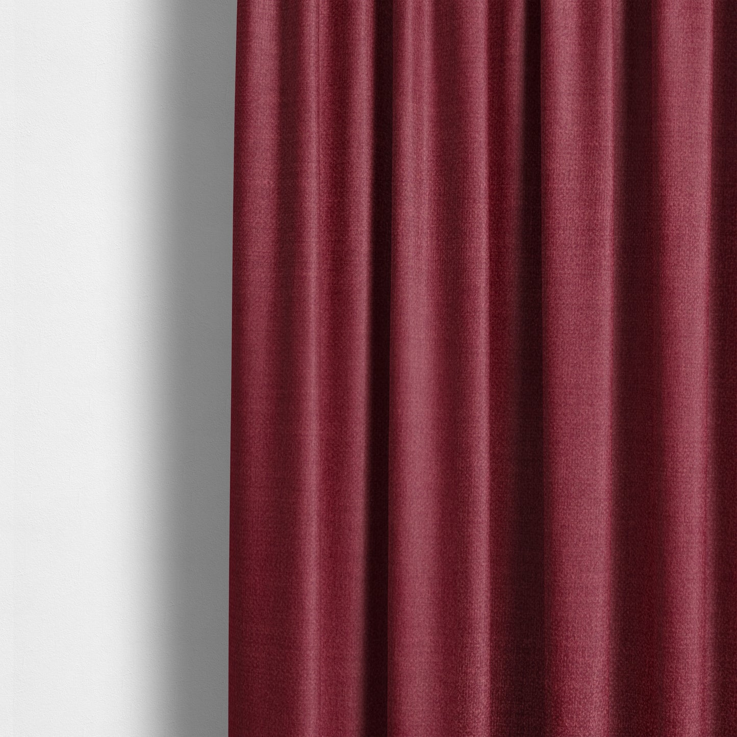 Barbados Plain Velvet Water Repellent Red Upholstery Fabric CTR-1804 - Made To Measure Curtains