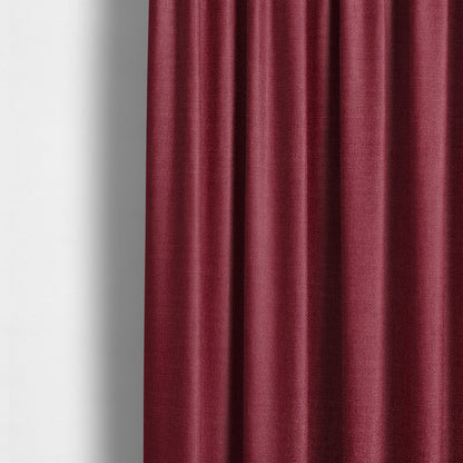 Barbados Plain Velvet Water Repellent Red Upholstery Fabric CTR-1804 - Made To Measure Curtains