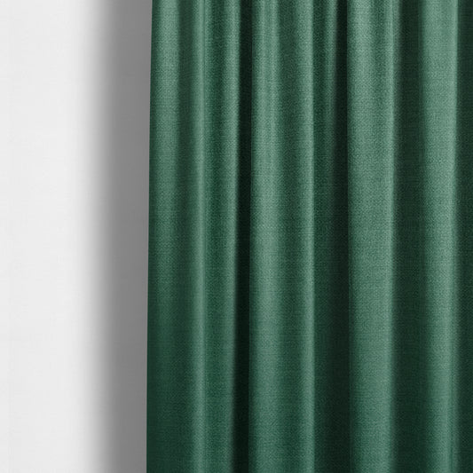 Barbados Plain Velvet Water Repellent Green Upholstery Fabric CTR-1807 - Made To Measure Curtains