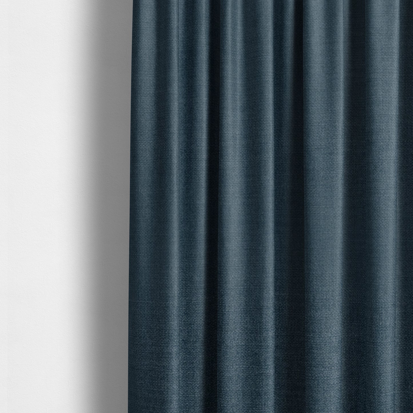 Barbados Plain Velvet Water Repellent Blue Upholstery Fabric CTR-1808 - Made To Measure Curtains