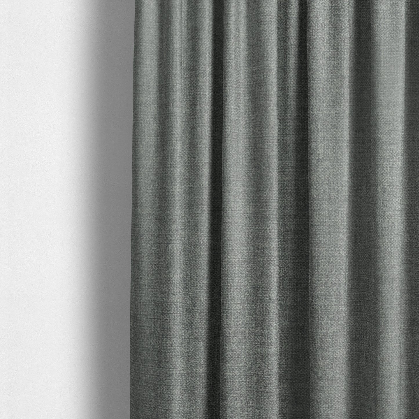 Barbados Plain Velvet Water Repellent Silver Upholstery Fabric CTR-1810 - Made To Measure Curtains