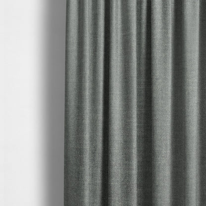 Barbados Plain Velvet Water Repellent Silver Upholstery Fabric CTR-1810 - Made To Measure Curtains