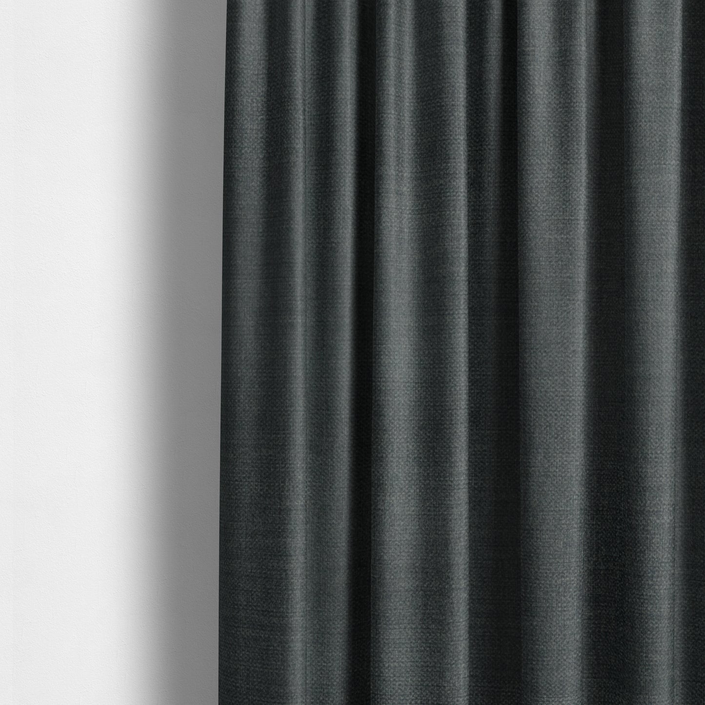 Barbados Plain Velvet Water Repellent Grey Upholstery Fabric CTR-1812 - Made To Measure Curtains