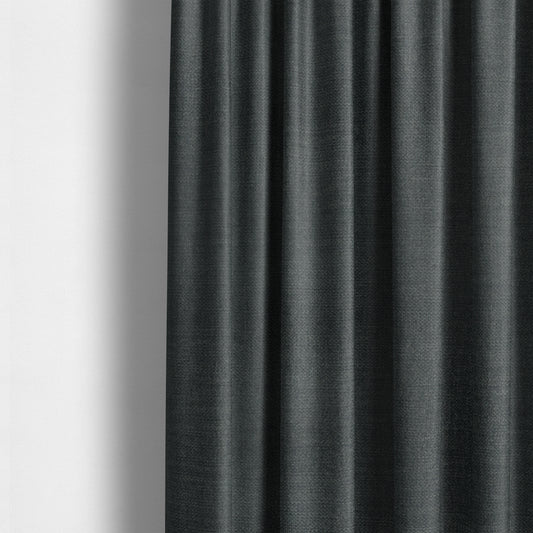 Barbados Plain Velvet Water Repellent Grey Upholstery Fabric CTR-1812 - Made To Measure Curtains