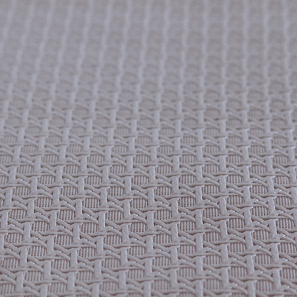 Catanzaro Faux Leather Geometric Pattern In Light Brown Colour Upholstery Fabric CTR-1814