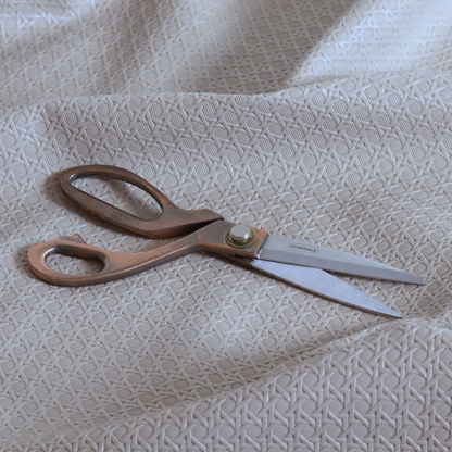 Catanzaro Faux Leather Geometric Pattern In Light Brown Colour Upholstery Fabric CTR-1814