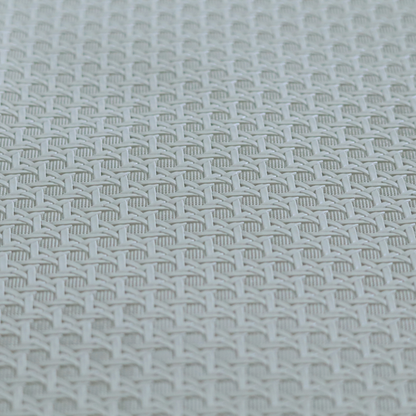 Catanzaro Faux Leather Geometric Pattern In Light Grey Colour Upholstery Fabric CTR-1815