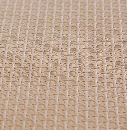 Catanzaro Faux Leather Geometric Pattern In Orange Colour Upholstery Fabric CTR-1816