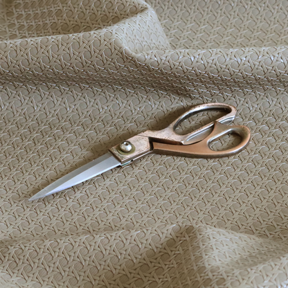 Catanzaro Faux Leather Geometric Pattern In Mocha Brown Colour Upholstery Fabric CTR-1817